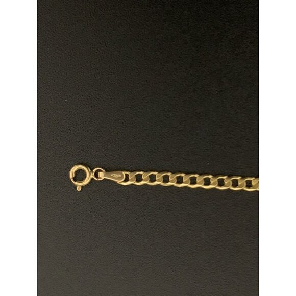 18K Gold Bracelet Chain Curb 7.5 inches 2.08 grams - Picture 5 of 9